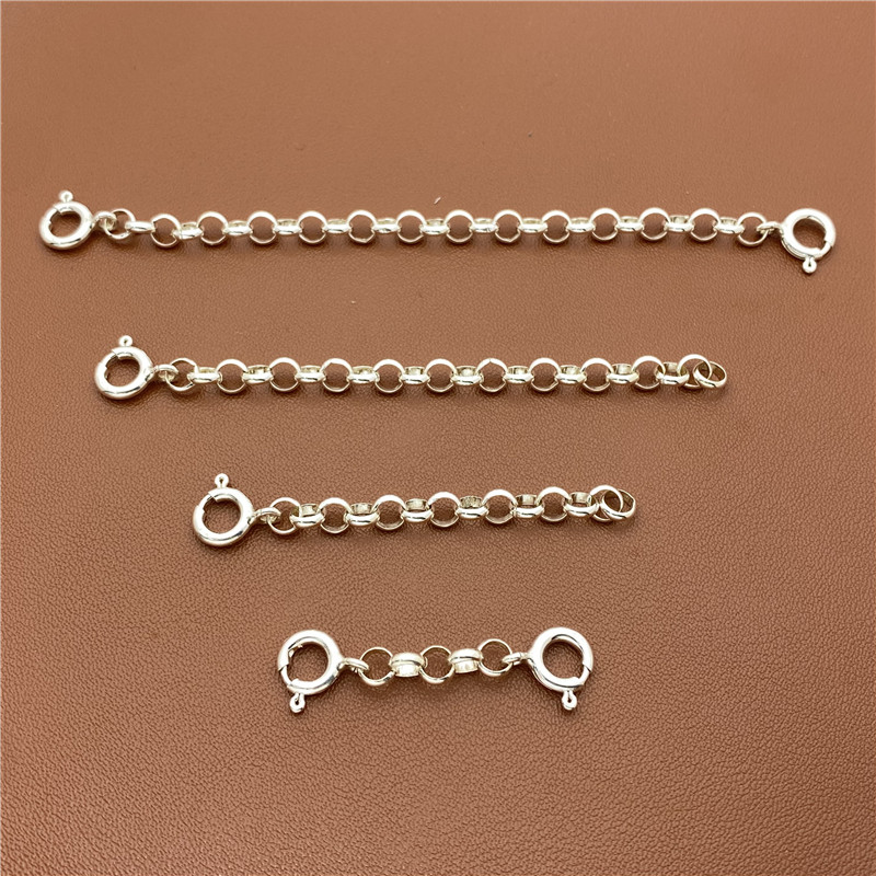 s925银延长链加长链手工DIY项链手链加固链条配件珍珠链加粗5mm,淘宝优惠券,粉丝福利购,淘宝优惠卷