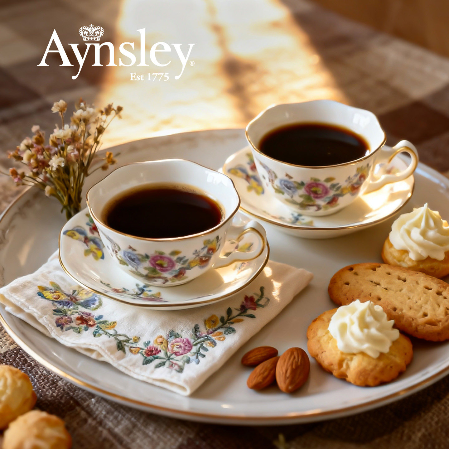 英国Aynsley安斯丽东方蝴蝶欧式骨瓷咖啡杯碟餐盘高级轻奢礼物,淘宝优惠券,粉丝福利购,淘宝优惠卷