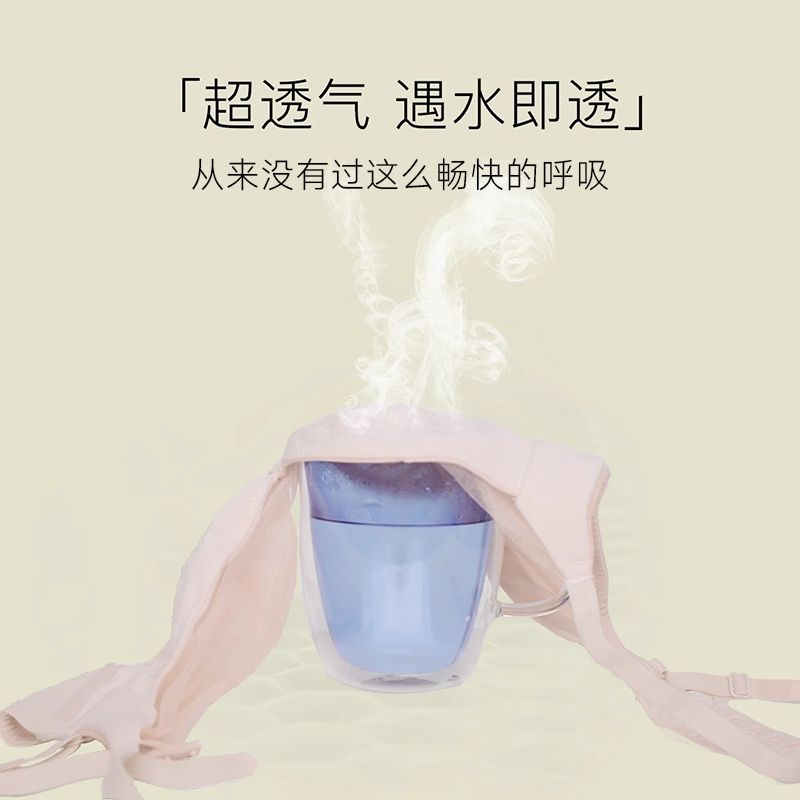 【商场同款】歌瑞森薄雾法式无钢圈超薄性感内衣小胸平胸纯欲文胸-图2