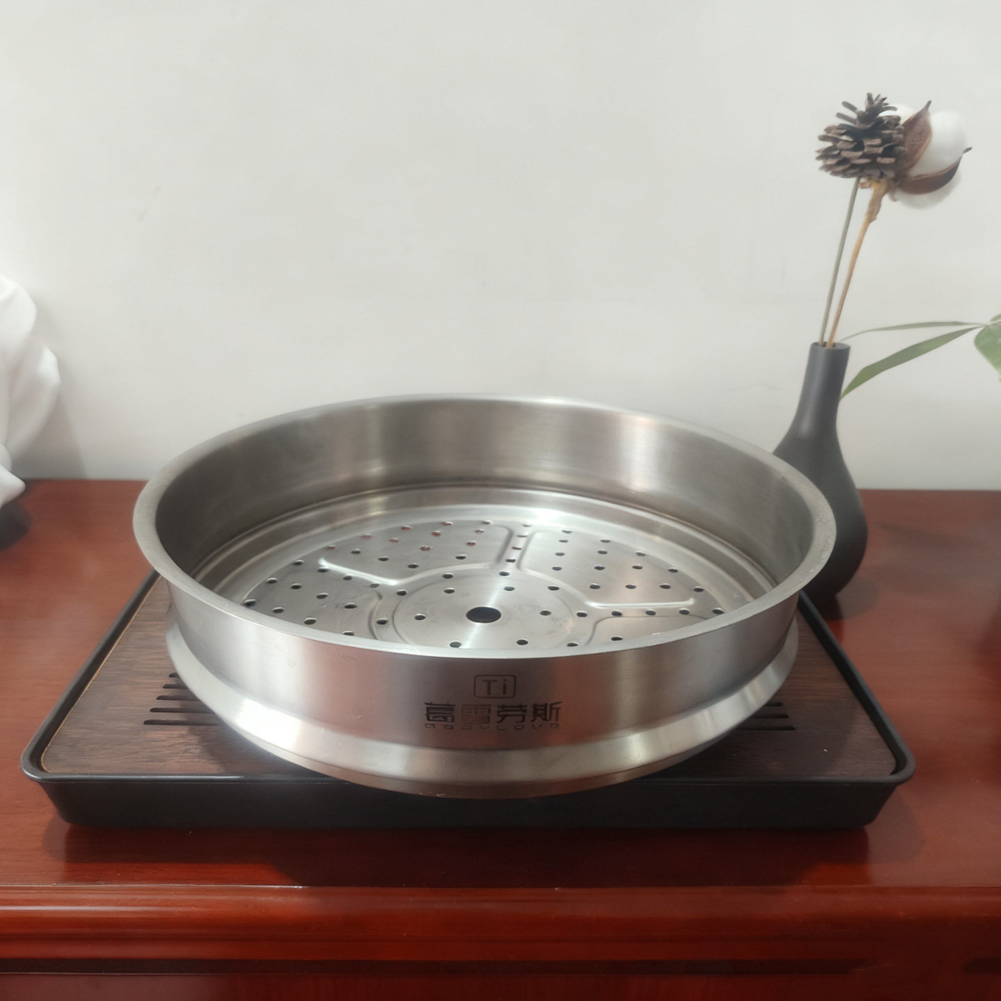 26cm纯钛蒸屉家用蒸笼蒸锅蒸格篦子蒸馒头神器通用蒸隔蒸架,淘宝优惠券,粉丝福利购,淘宝优惠卷