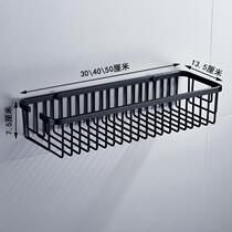 Space Aluminum Makeup Room Wall-mounted Rectangular Mesh Basket Bathroom Monolayer Deepens Shelf Free Bathing Racks