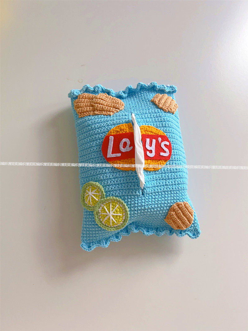 阳阳编织屋diy手工编织薯片纸巾盒摆件材料包成品毛线钩针礼物,淘宝优惠券,粉丝福利购,淘宝优惠卷