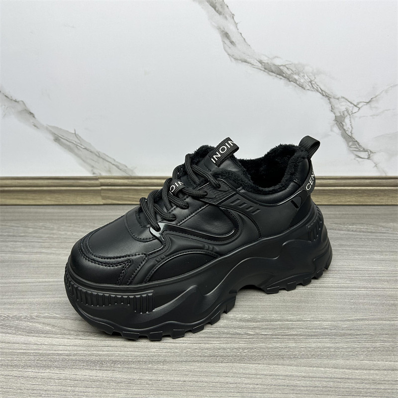 断码清仓处理真皮女鞋2024冬新款老爹鞋女松糕厚底时尚休闲低帮鞋,淘宝优惠券,粉丝福利购,淘宝优惠卷