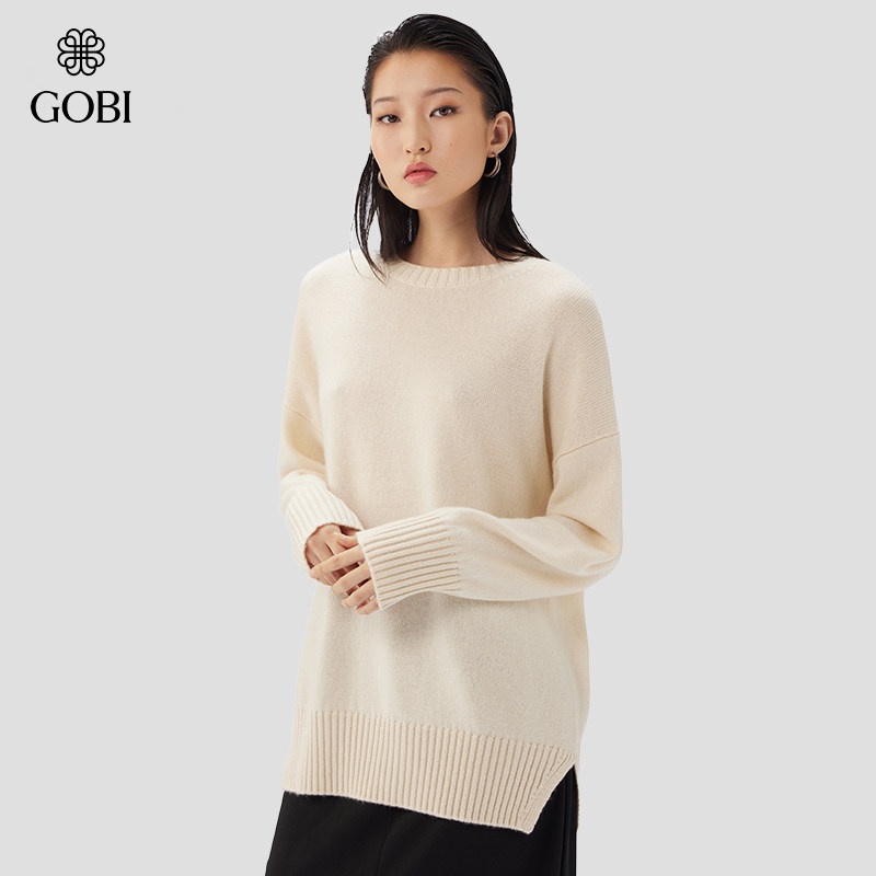 GOBI戈壁秋冬宽松版型休闲基础百搭羊绒女士套头毛衣针织衫WK733,淘宝优惠券,粉丝福利购,淘宝优惠卷