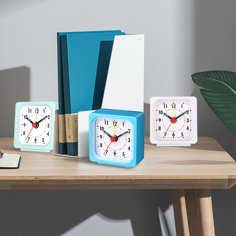 简约北欧台式闹钟儿童静音走时小清新时钟床头学生用起床神器钟表,淘宝优惠券,粉丝福利购,淘宝优惠卷