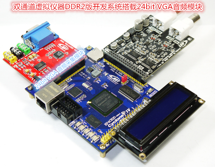 双通道AD9226 FPGA USB数据采集虚拟仪器开发系统DDR2版 - 图2