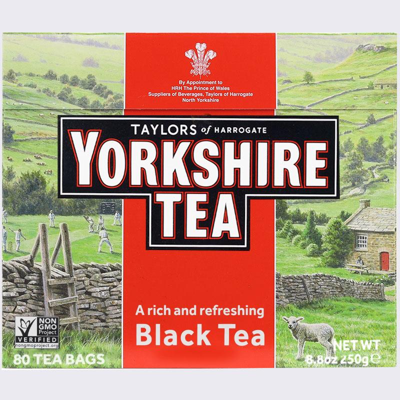 英国茶泰勒红茶yorkshire tea约克郡红茶包浓郁的茶学生考研专用 - 图0