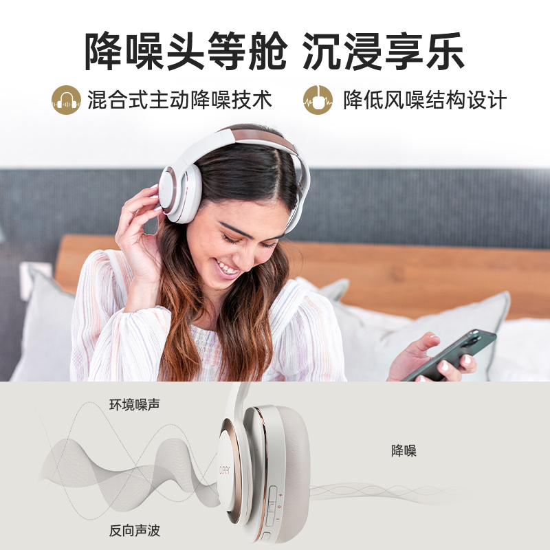 【主动降噪】Cleer ENDURO ANC头等舱蓝牙耳机60小时无线头戴耳机 - 图0