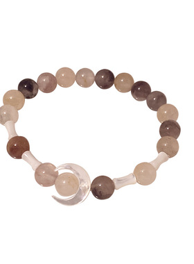 紫色系新中式月亮竹节叠戴手链小众适合夏天的手链串珠手饰手链