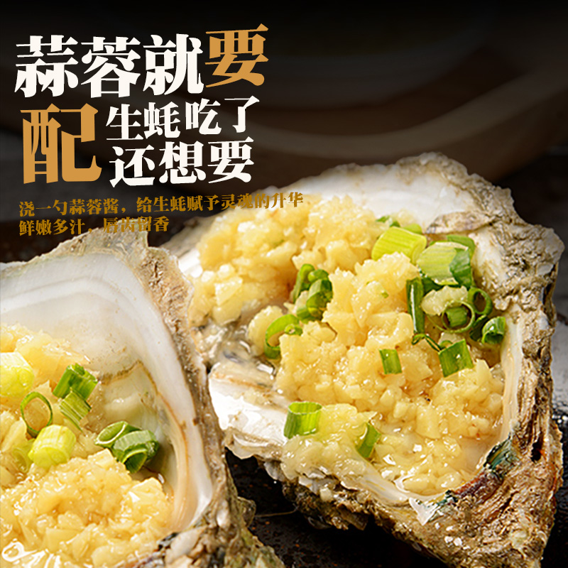 臻鲜蒜蓉酱烤生蚝烤茄子扇贝原味辣椒蒜泥蒸海鲜家用火锅烧烤蘸料
