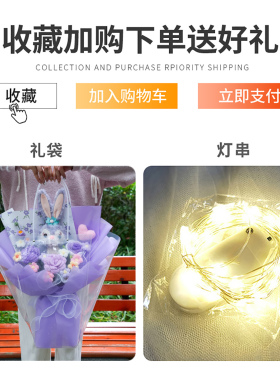 迪斯尼玲娜贝儿卡通公仔玩偶花束