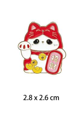 中国风卡通熊猫金属胸针