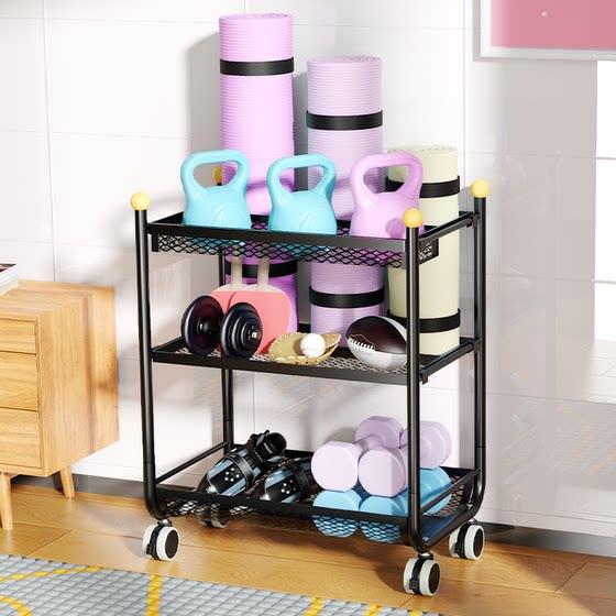 Yoga mat, fitness equipment, multifunctional storage rack, home sports and sporting goods basketball stand, foam roller storage rack