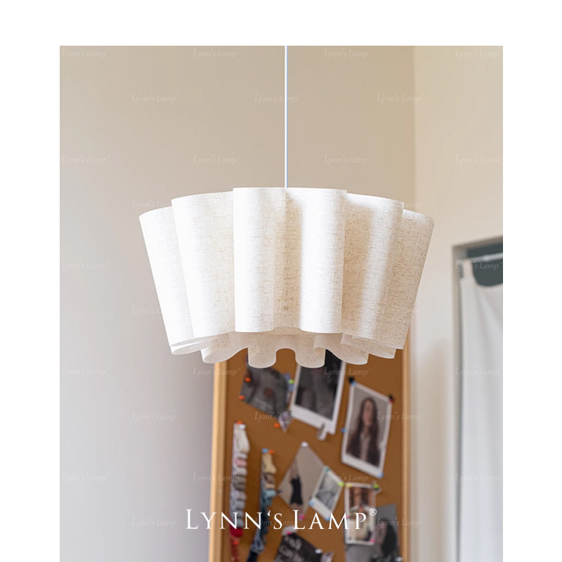 Lynn's立意 田园风布艺卧室吊灯 房间复古主卧法式日式书房茶室灯,淘宝优惠券,粉丝福利购,淘宝优惠卷