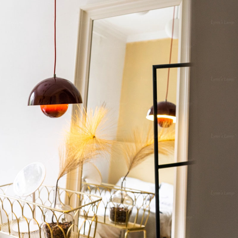 Lynn's立意北欧丹麦银色蘑菇吊灯设计师复古花苞餐厅床头吧台灯具,淘宝优惠券,粉丝福利购,淘宝优惠卷