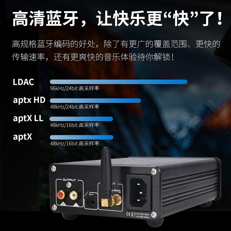 蓝牙王SNY30B双核PCM1794解码DAC线性电源QCC5125蓝牙接收器LDAC-图2