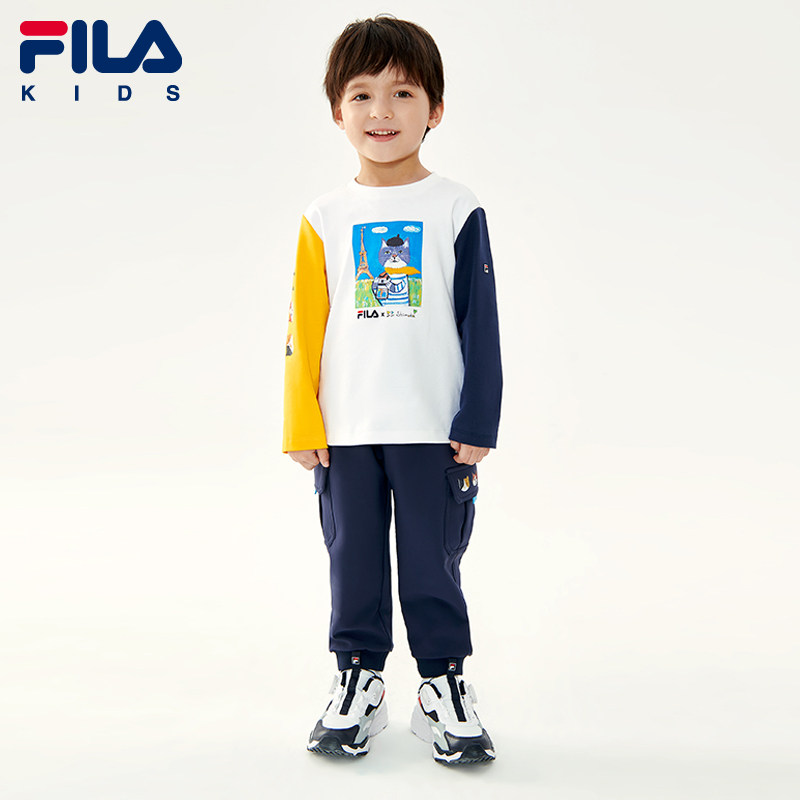 fila童装2022春季新款男小童长裤 FILA童装裤子