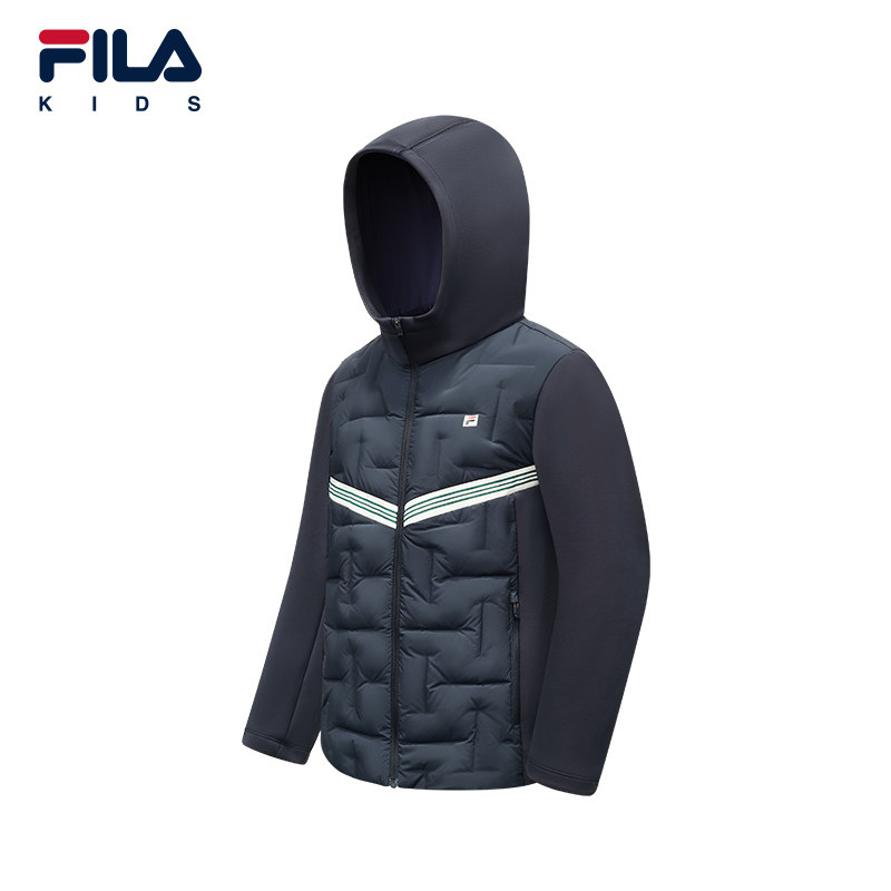 FILA斐乐儿童童装羽绒服2025年冬季新款男中大童轻薄网球运动外套