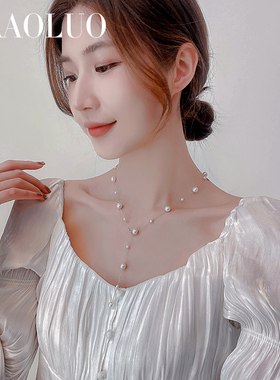 女生配饰法式合成珍珠