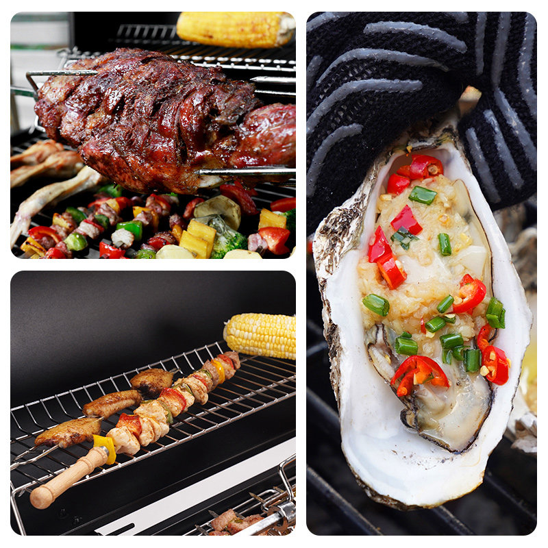 户外大号美式烤肉bbq不锈钢烧烤炉 fireplus烧烤炉/烤架