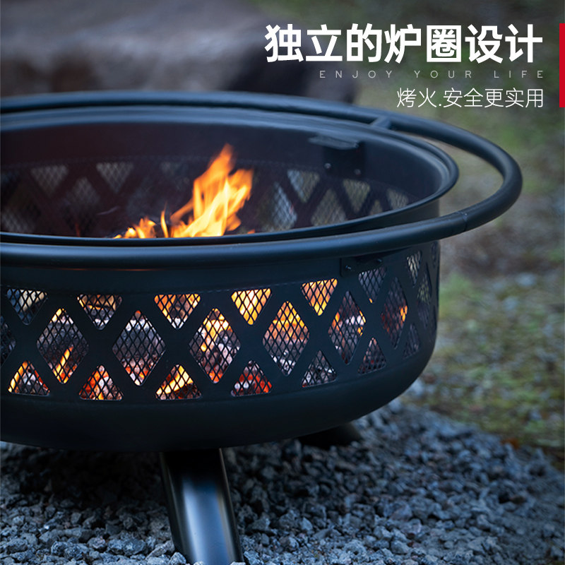 木炭家用柴火盆冬天烤火盘篝火盆 fireplus烧烤炉/烤架