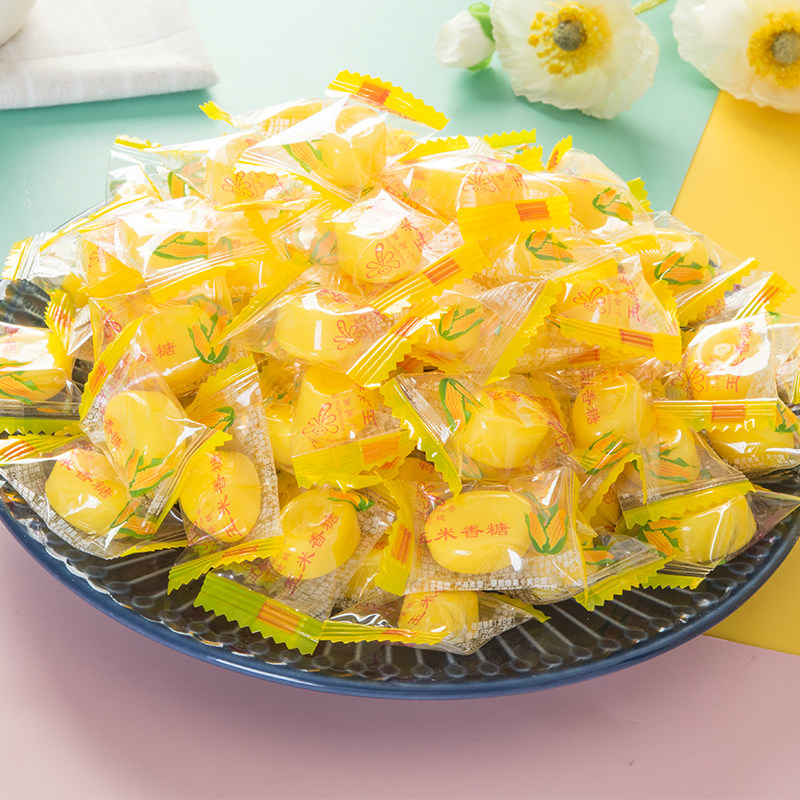 玉米糖结婚用的休闲品多口味橡皮糖 咔咔龙食品糖果