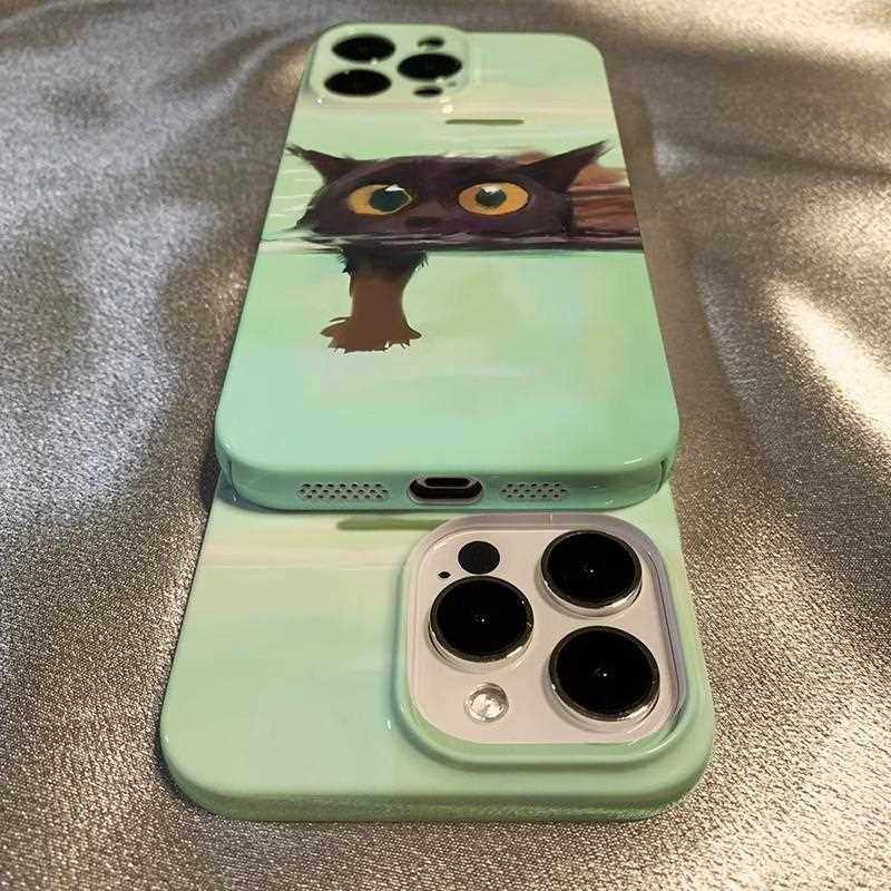 游泳小猫适用苹果15Promax手机壳14全包13Pro菲林11硬壳12可爱x女新款适用于苹果17promax手机壳iphone16巨好,淘宝优惠券,粉丝福利购,淘宝优惠卷
