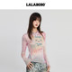 LALABOBO ສີຄີມ kitten bow ຕາຫນ່າງເສື້ອທີເຊີດ