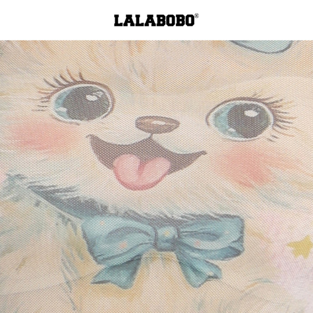 LALABOBO ສີຄີມ kitten bow ຕາຫນ່າງເສື້ອທີເຊີດ