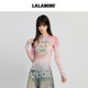 LALABOBO ສີຄີມ kitten bow ຕາຫນ່າງເສື້ອທີເຊີດ