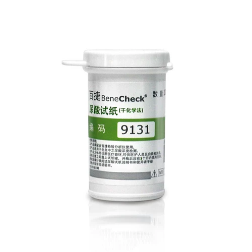 Baijie Benecheck Test Costic Aguic Cest Strip Strip Strest Strip Test Paper 50 Тест мочевой кислоты Домохозяйство Анализатор мочевой кислоты Испытательная карта