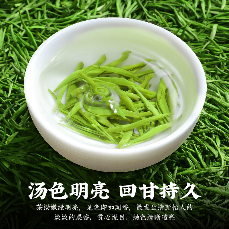 陈一凡雀舌茶500g绿茶茶叶贵州湄潭翠芽浓香型春茶散装自己喝的茶 - 图0