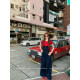 HuoHuo denim ທໍາມະດາແບບເກົາຫຼີທີ່ຫຼຸດຜ່ອນອາຍຸ 2026 ພາກຮຽນ spring ແລະ summer ຮູບແບບ workwear ຂອງແມ່ຍິງແບບໃຫມ່ denim ກົງລວມ