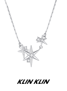 KLINKLIN星芒项链六芒星细锁骨链女小众高级精致原创设计感ins风