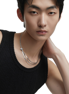 klinklin锆石蛇形项链奢小众原创