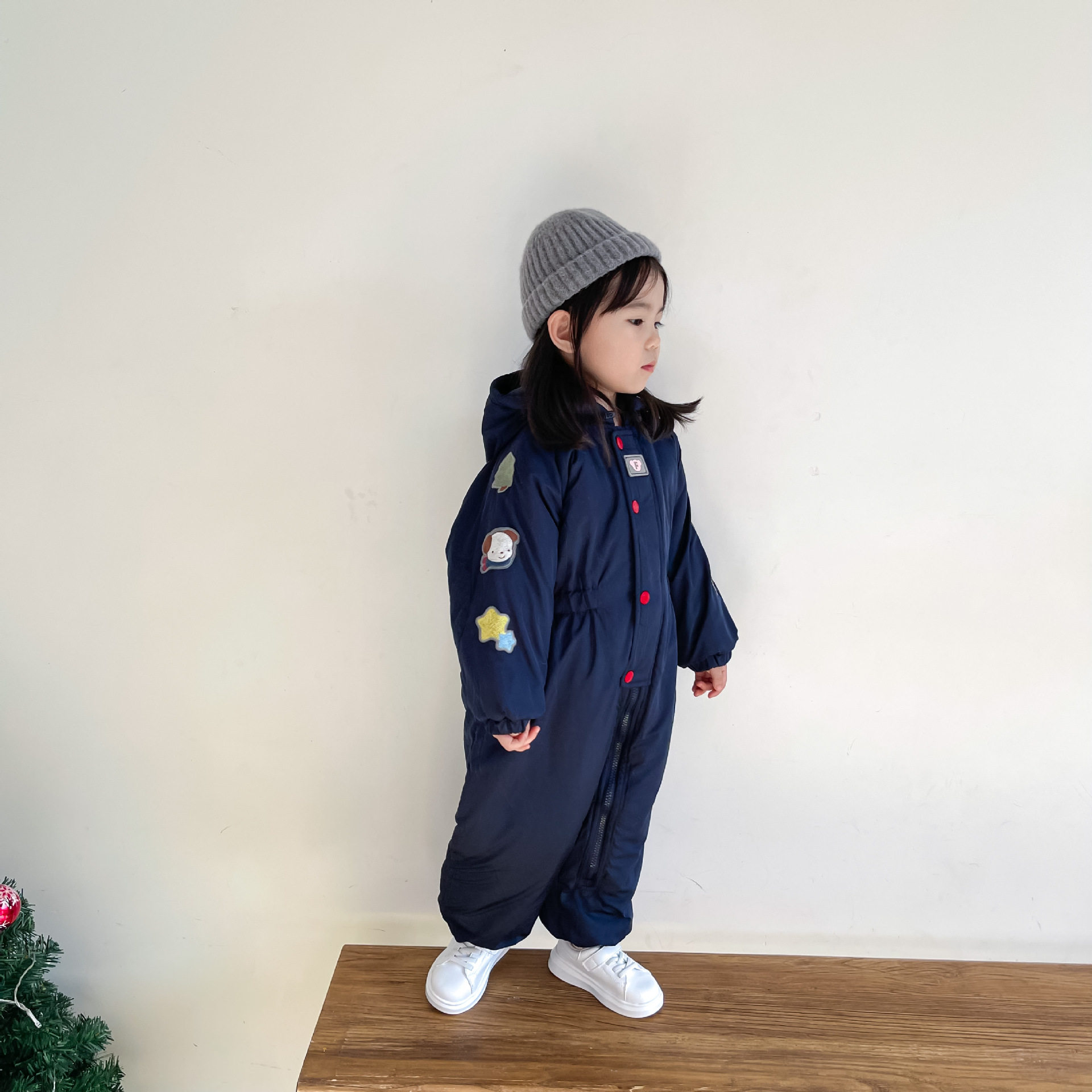 日系风童装儿童棉服男女童连体加绒卡通冬季滑雪服爬服加厚棉衣,淘宝优惠券,粉丝福利购,淘宝优惠卷