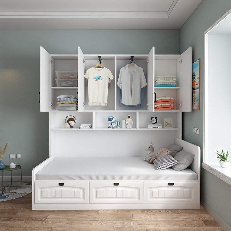 适合小房间的床榻榻米床双人床箱体实木储物床1.2/35/8定制衣柜床,淘宝优惠券,粉丝福利购,淘宝优惠卷