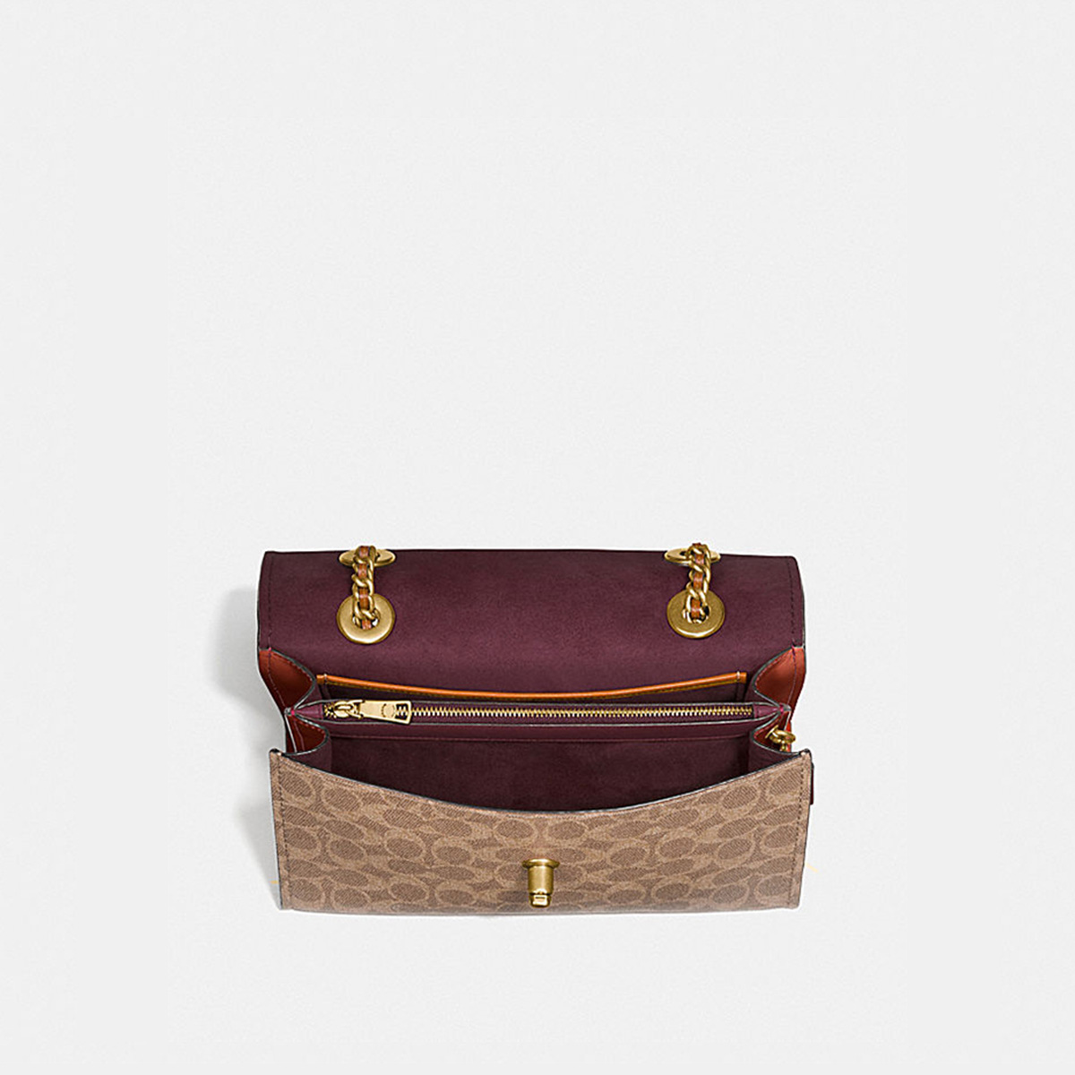 coach /蔻驰官方专柜款大号链条包 COACH海外女士包袋