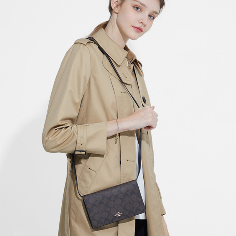 coach /蔻驰官方奥莱款小号配pvc COACH海外女士包袋