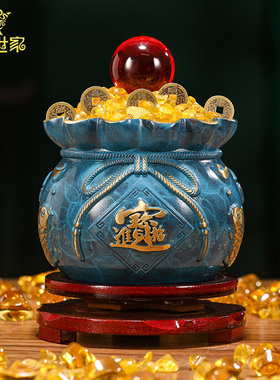 大铜世家金元宝钱袋乔迁开业摆件