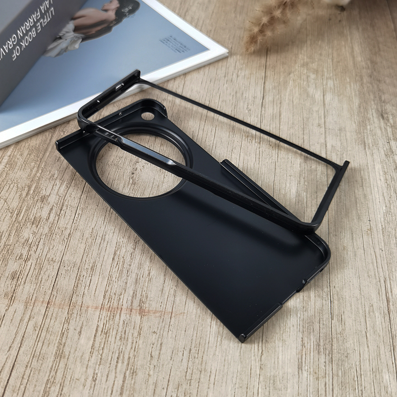 适用于OPPO Find N5 N3 N2手机壳轻薄全包Flip半透明硬壳磨砂防指纹N折叠屏保护套防摔防刮简约前后盖纯黑 - 图1