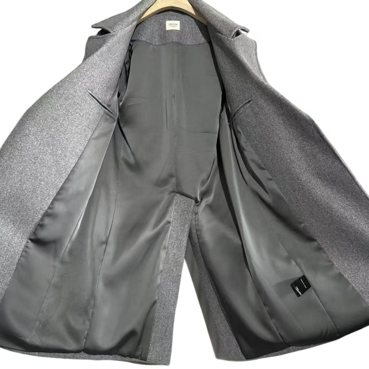 3rd秀款毛呢大衣高街翻领外套中长款大衣男风衣五分袖25秋冬新款,淘宝优惠券,粉丝福利购,淘宝优惠卷