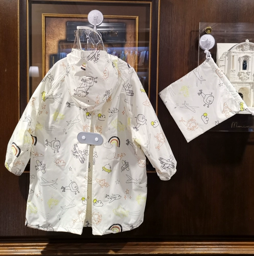 Летний мультяшный тонкий быстросохнущий портативный детский дождевик для школьников для раннего возраста, длина миди