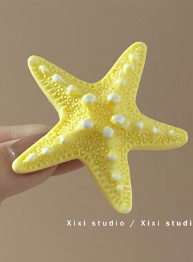 甜美多巴胺海星发夹2个装度假风