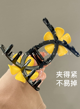 向阳花开高级感鲨鱼夹