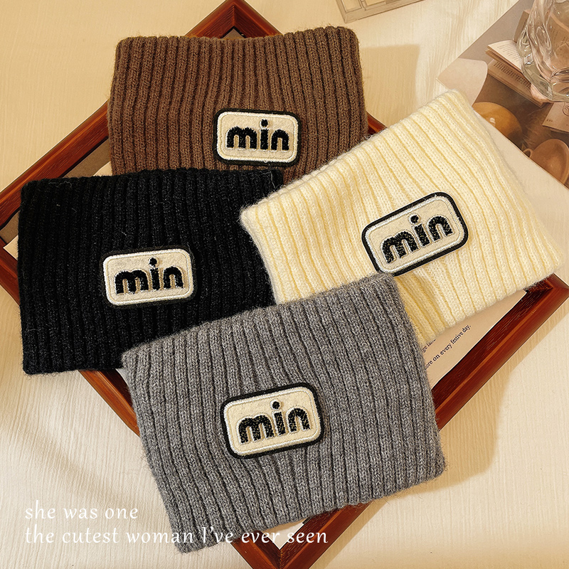 儿童针织毛线发带min女童韩版潮酷宽版发套小女孩宽边头带发箍 - 图1