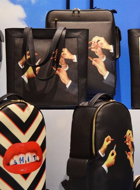 意大利seletti收纳大容量手提袋