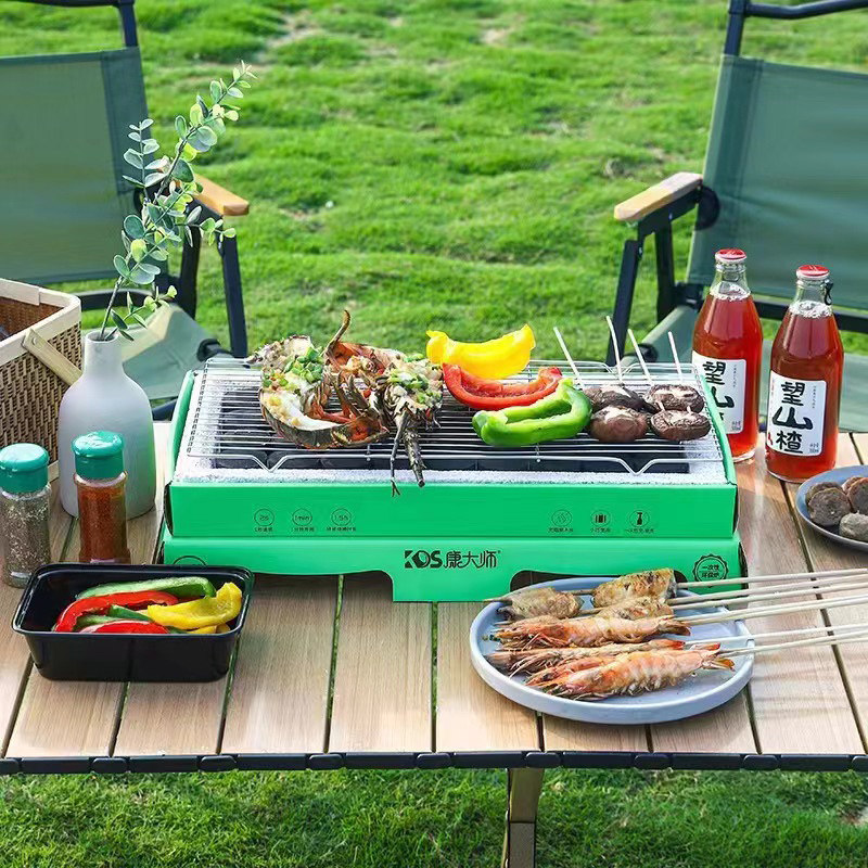 网红一次性烧烤炉户外旅行便携式家用露营野餐果木碳速燃小烧烤架,淘宝优惠券,粉丝福利购,淘宝优惠卷