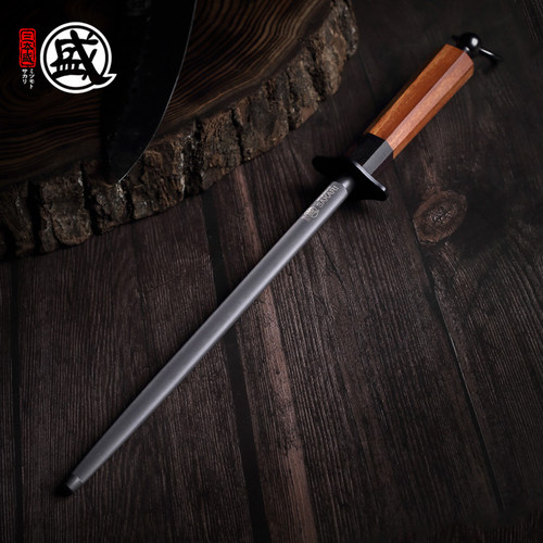 日本三本盛菜刀磨刀棒磨刀棍屠宰专用挡刀棍快速锋利商用磨刀神器 - 图1