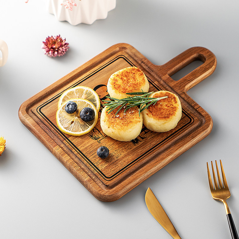 Bill.F相思木托盘西餐盘实木牛排盘水果盘芝士板家用披萨盘甜点盘,淘宝优惠券,粉丝福利购,淘宝优惠卷